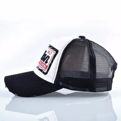 Fashion Letter Embroidery Baseball Cap for Men Women Summer Breathable Mesh Snapback Hat Unisex Hip Hop Trucker Bone Gorras