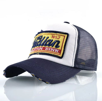 Fashion Letter Embroidery Baseball Cap for Men Women Summer Breathable Mesh Snapback Hat Unisex Hip Hop Trucker Bone Gorras