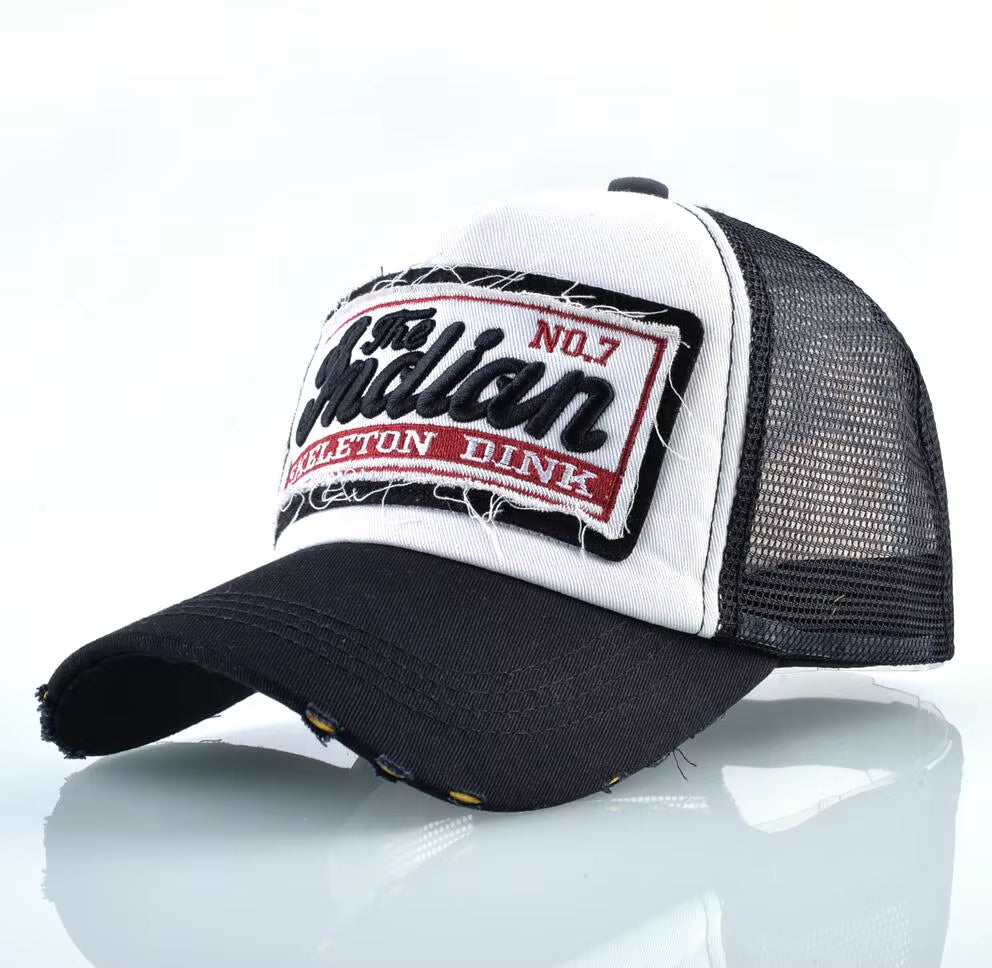 Fashion Letter Embroidery Baseball Cap for Men Women Summer Breathable Mesh Snapback Hat Unisex Hip Hop Trucker Bone Gorras
