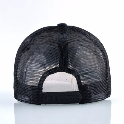 Fashion Letter Embroidery Baseball Cap for Men Women Summer Breathable Mesh Snapback Hat Unisex Hip Hop Trucker Bone Gorras